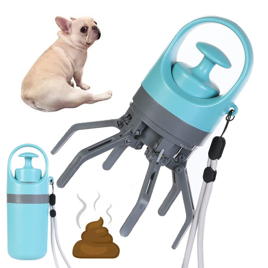 Poop Scoop - Dog Pooper Scooper With Built-in Poop Bag Dispenser