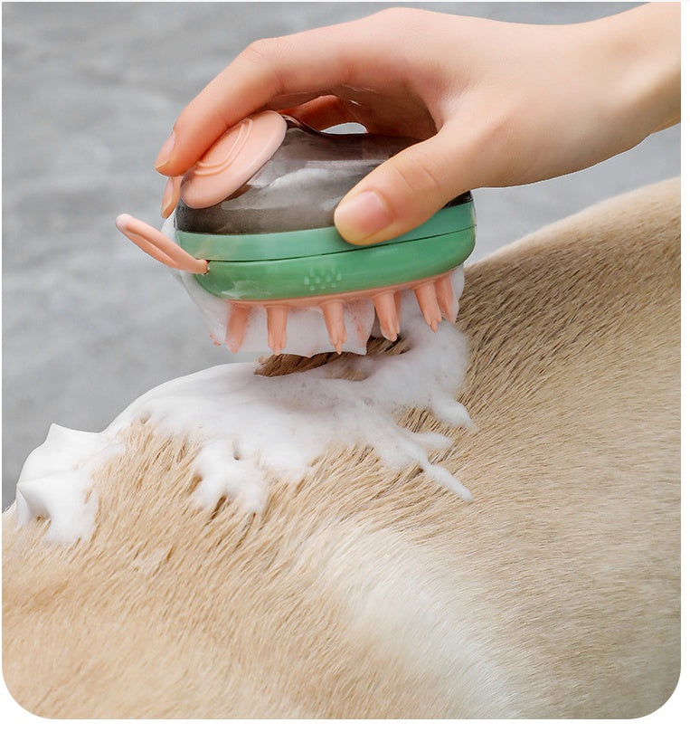 Massage Clean - Massage Shampoo Soap Dispensing Grooming Brush