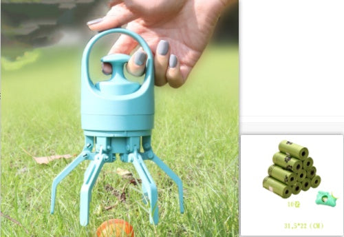 Poop Scoop - Dog Pooper Scooper With Built-in Poop Bag Dispenser