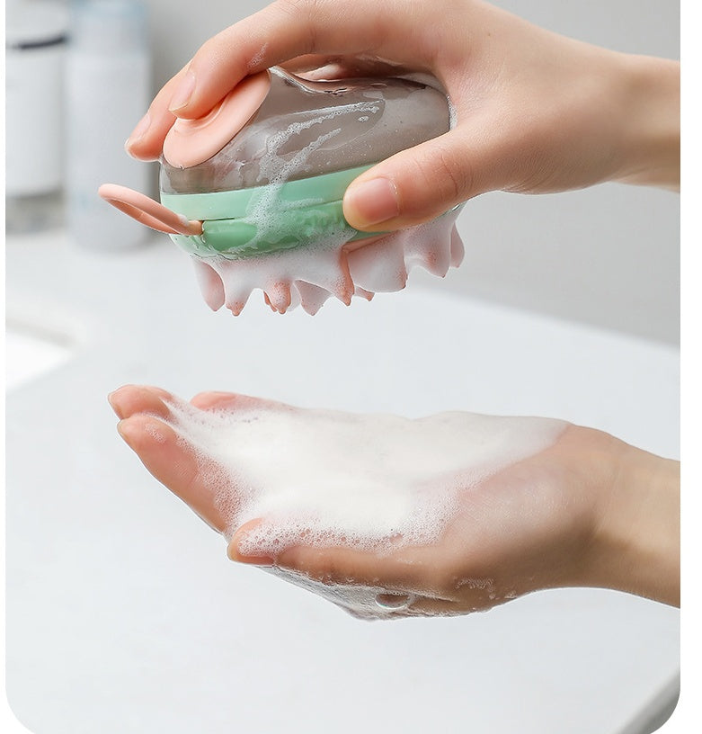 Massage Clean - Massage Shampoo Soap Dispensing Grooming Brush