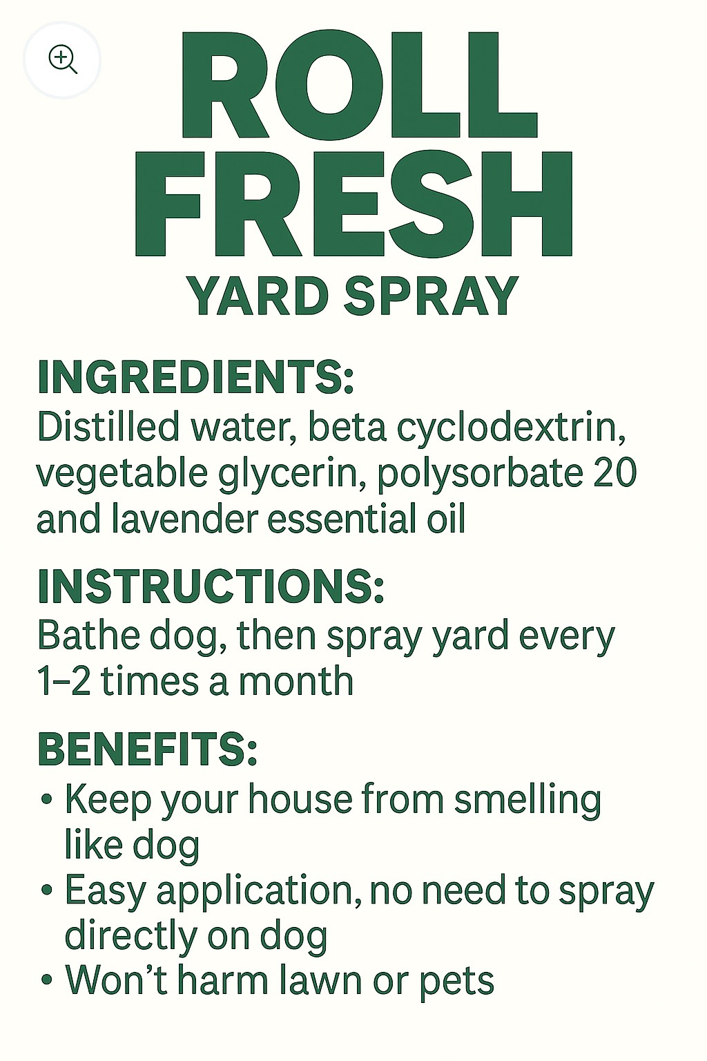 Roll Fresh – Worlds First Dog Deodorant